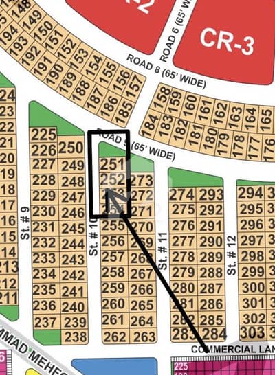 SECTOR- R 1+1 CORNER + EXTRALAND + NEXT TO CORNER 65" ROAD PAIR PLOTS