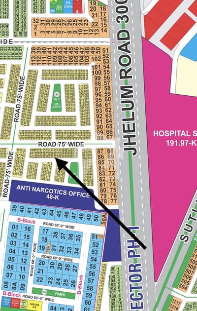 N Block Back to 75Fit Road Near 300Fit Road Plot For Sale