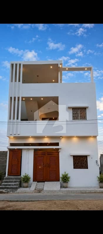 double story 2 units malir town residency brand new solar and camera installed  folseling in all rooms