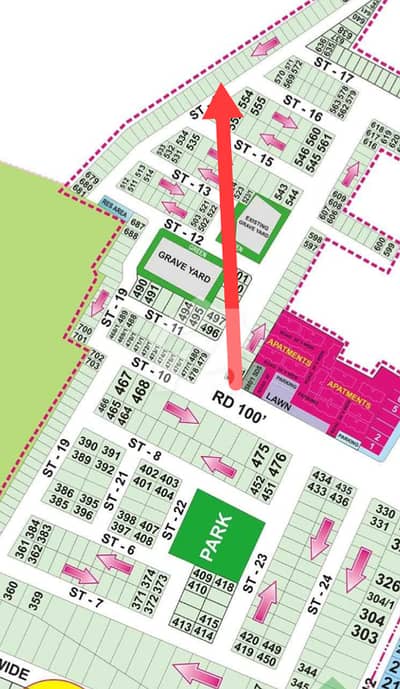 Phase 5 D Block Hot block centre to DHA 5 Marla