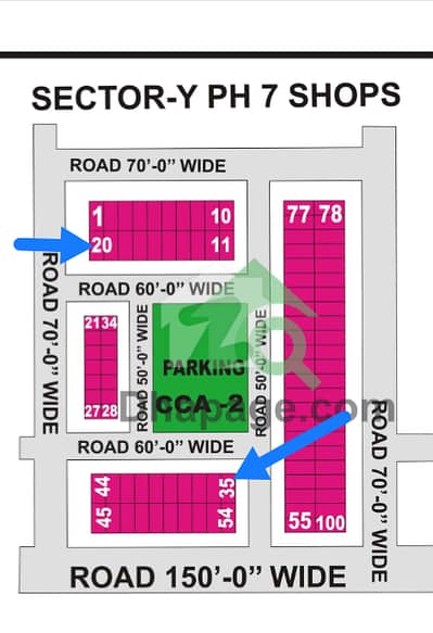 Phase 7 Y Block CCA2 8 Marla Corner Plot Available For Sale