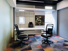 3600 SQFT OFFICE  PHASE 8 VIP LUXURY SEMI FURNISHED OFFICE AVAILABLE FOR RENT WITH LIFT WITH PARKING ALL FIXTURE N FURNITURE INCLUDING