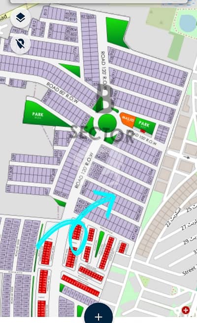 1 Kanal Prime Plot Sector G Phase 9 Prism For Urgent Sale