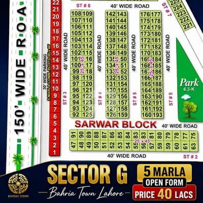 5 Marla Investor Rate Open Form Plot For Sale in Sarwar Block Sector G Bahria Town Lahore 5 Marla Investor Rate Open Form Plot For Sale in Sarwar Block Sector G Bahria Town Lahore