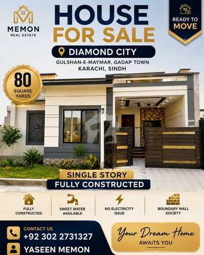 Single Story Fully Constructed House Available For Sale In Diamond City