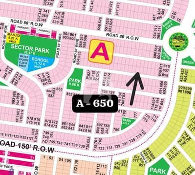 Near Sector Park,2nd Park Sial Estate Offers . A - 650 . Top Location Biana Plot For Sale. Meeting Possible With Biana Holder. Direct Approach From 150ft Road.