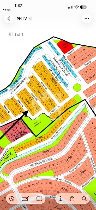 10 Marla Prime Residential Plot For Sale Sector C, DHA Phase 4, Islamabad
