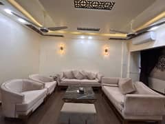 Fully Furnished Family Apartment Available for Rent    Luxury Fully Furnished 2-Bedroom Apartment with Drawing Room  Chapal Luxury Beach Apartment, Clifton Block-4, Karachi  Conveniently located near the Russian Consulate  3rd Floor Apartment F-3