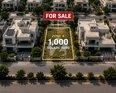 1000SQYD PREMIUM PLOT AVAILABLE FOR SALE AT DHA PHASE 8, ZONE A 1000SQYD PREMIUM PLOT AVAILABLE FOR SALE AT DHA PHASE 8, ZONE A