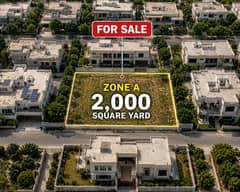 2000 SQYD PREMIUM PLOT AVAILABLE FOR SALE AT DHA PHASE 8, ZONE A