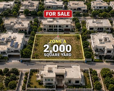 2000 SQYD PREMIUM PLOT AVAILABLE FOR SALE AT DHA PHASE 8, ZONE A