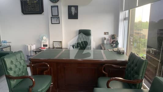 DHA Phase 6 Double Cabin Furnished Office Slightly Used Furniture For Rent