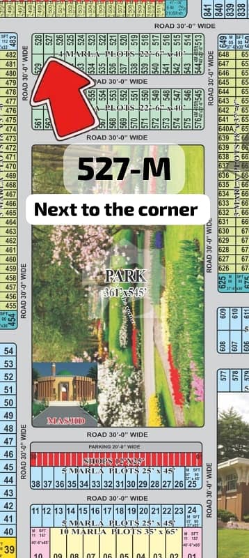 4marla Next the Corner plot for sale