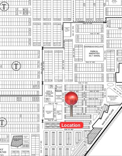 5 Marla Plot For Sale In Phase 7 Block T - Overseas Enclave