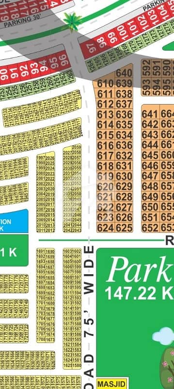 LDA city Lahore CC block 5 Marla corner+75 ft road plot for sale LDA city Lahore CC block 5 Marla corner+75 ft road plot for sale