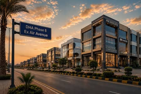DHA Phase 8 Ex Air Avenue N-12 Corner Commercial Plot | Pair Plot | 550 Lac