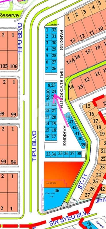 dha 2 sector D 4marla commercial Ready for construction near gate 8