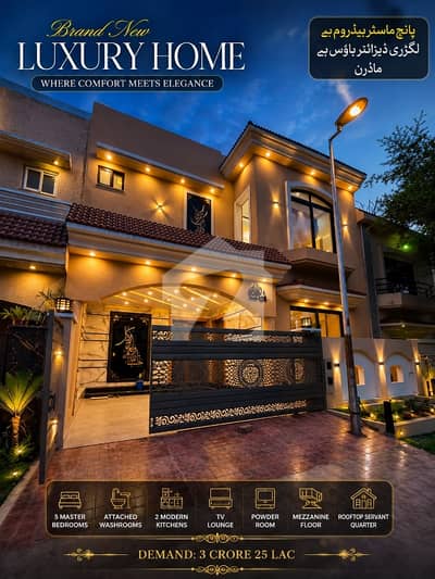 Luxury 7 Marla House for Sale | 5 Master Bedrooms | Beautiful Rooftop Sitting Luxury 7 Marla House for Sale | 5 Master Bedrooms | Beautiful Rooftop Sitting