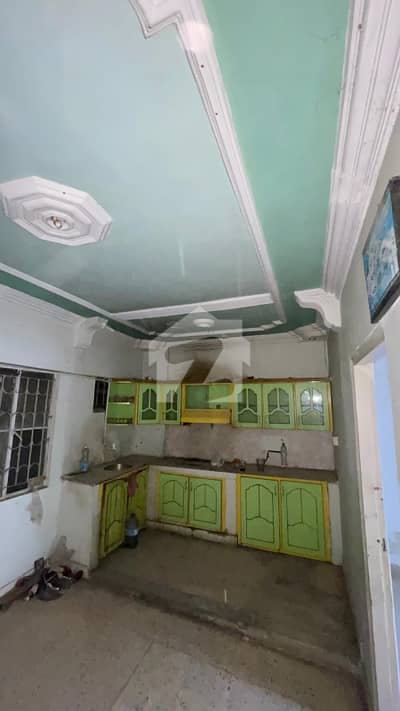 2 bed lounge flat for rent 3rd floor north Karachi 11h