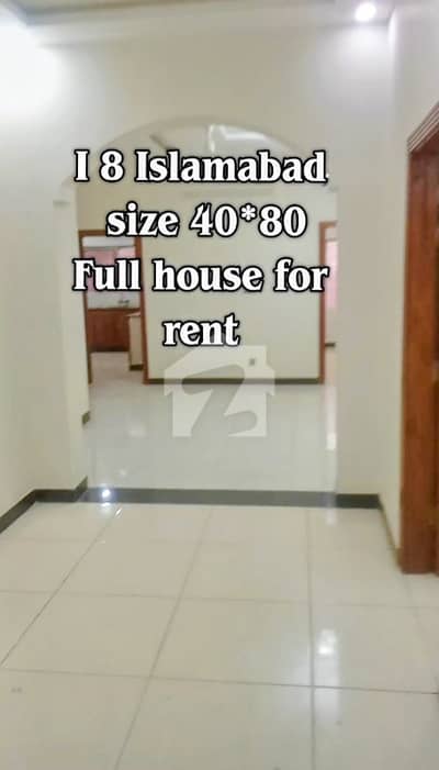 I 8 3 Islamabad  3 bedroom drawing room tv lounch kitchen attached washroom ground  3 bedroom drawing room tv lounch kitchen attached washroom servant room upper