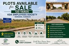 120 Yards Residential Plots for Sale KDA Employees Society Korangi Prime Investment Opportunity