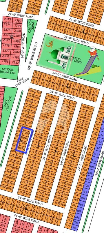 L-1094, 80 Sq Yard, Gold Block Plot For Sale