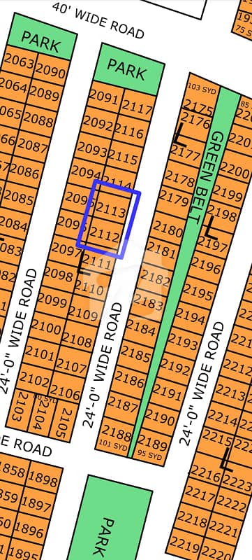 L-2113, 80 Sq. Yard, Gold Block Plot For Sale