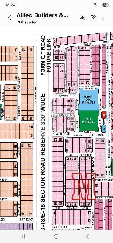 45x60 plot on 60 feet road is available for sale at block M ECHS D-18 45x60 plot on 60 feet road is available for sale at block M ECHS D-18