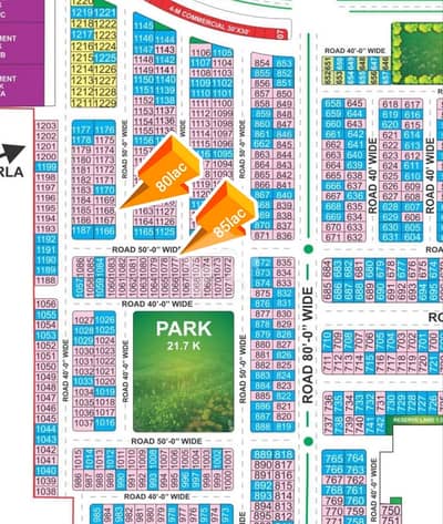 8 Marla Plot For Sale Southern Block Bahria Orchards