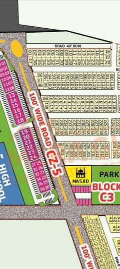 corner 100ft Road 5 Marla Residential Plot Has Landed On Market In DHA Sector C Of Gujranwala
