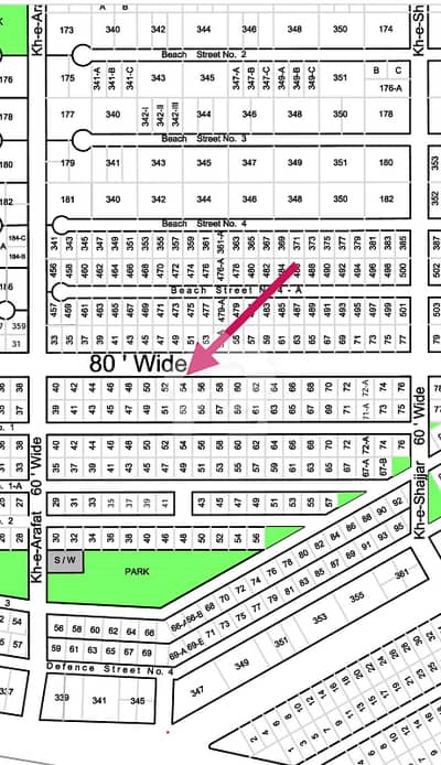 Defence Avenue | 80'ft wide road | 500 Yards | West Open | D Zone | Phase 8 | Defence Avenue | 80'ft wide road | 500 Yards | West Open | D Zone | Phase 8 |