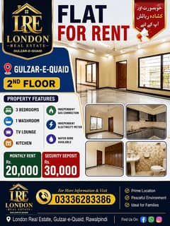 Flat for Rent Gulzar-e-Quaid