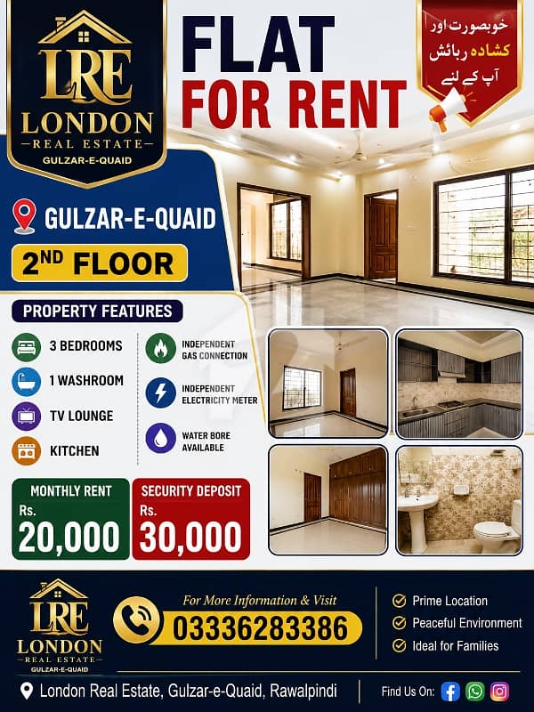 Flat for Rent Gulzar-e-Quaid Flat for Rent Gulzar-e-Quaid