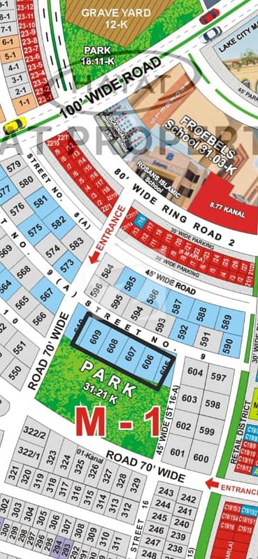 4 Kanal Residential Plot For Sale Facing Park