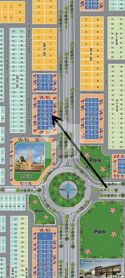 Main boulevard plot available for sale