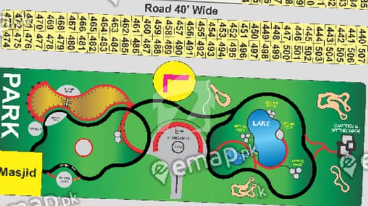 5 MARLA RESIDENTIAL PARK FACING PLOT FOR SALE
