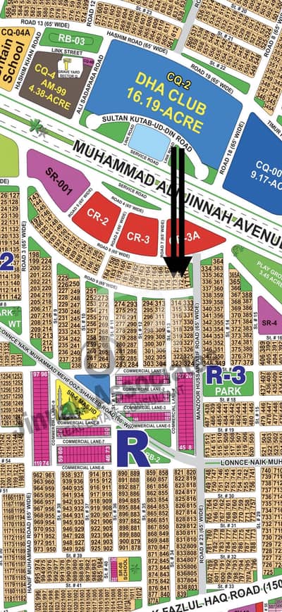 40 Marla Pair Plots 65'Ft Road Possession Sector Prime Location Plots Available For Sale In DHA Multan