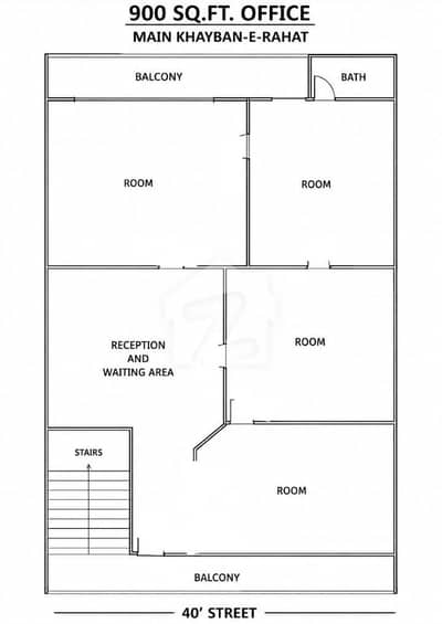 OFFICE SALE . FIRST FLOOR MAIN KH E RAHAT DHA PHASE 6 KARACHI.