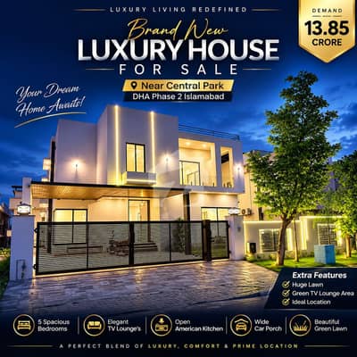One Kanal Brand New Designer Luxury House For Sale In DHA Phase 2 Islamabad One Kanal Brand New Designer Luxury House For Sale In DHA Phase 2 Islamabad