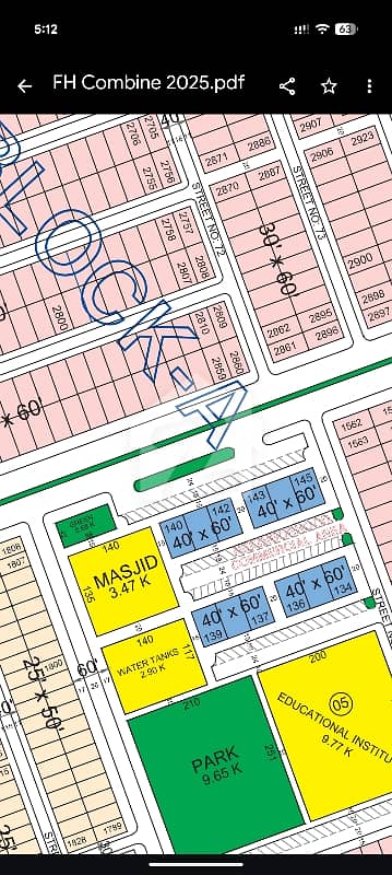 8 Marla Non Possession Plot Block A Faisal Hills For Sale