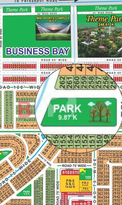 LDA City Lahore Block A1 10marla Facing park possession Plot available