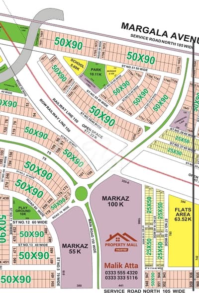 NEW CDA SECTOR C-15 EXECUTIVE KANAL SIZE PLOTS