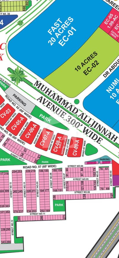 8 Marla Premium Corner Plot For Sale Park Facing Near 300 Feet Road