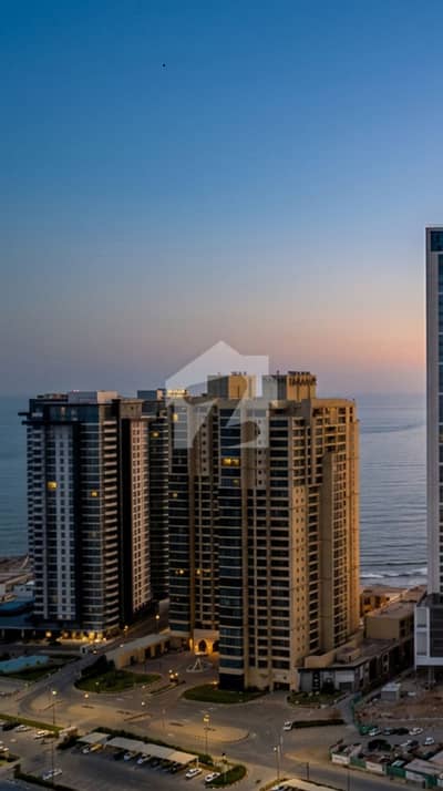 Luxury 1 Bed Marina View Apartment For Sale At Emaar Coral Towers, Crescent Bay DHA Phase 8 Karachi.