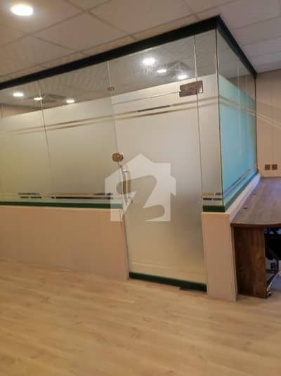 4 Marla Fully Furnished Office with Executive Cabin Original Pictures Attached Available For Rent with Hot Location in the Heart of Bahria Town Lahore