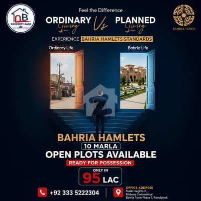 BAHRIA HAMLETS EXTRALAND 5-6 MARLAS SOLID LAND PRIME LOCATION