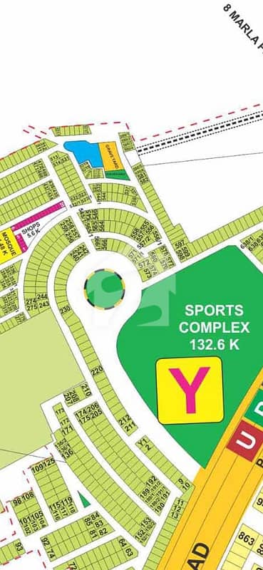 8 Marla Hot Location Plot For Sale Y 208