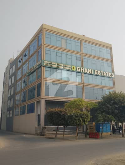 Prime First Floor Commercial Space for Rent 16 Marla Corner Building Facing Dolmen Mall Exit