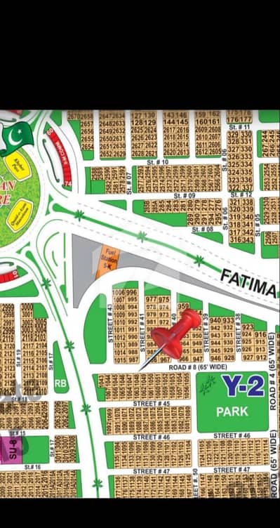 DHA Multan sector Y 1 kanal residential plot near to park, Masjid and commercial.