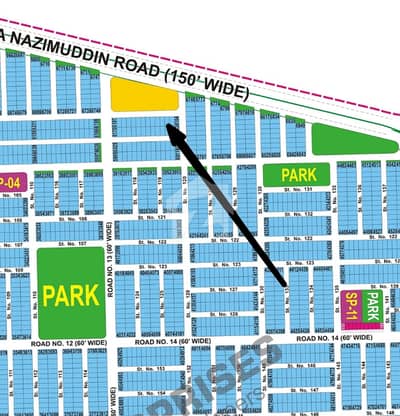 Zero DC Plot 120ft Road Plot For Sale